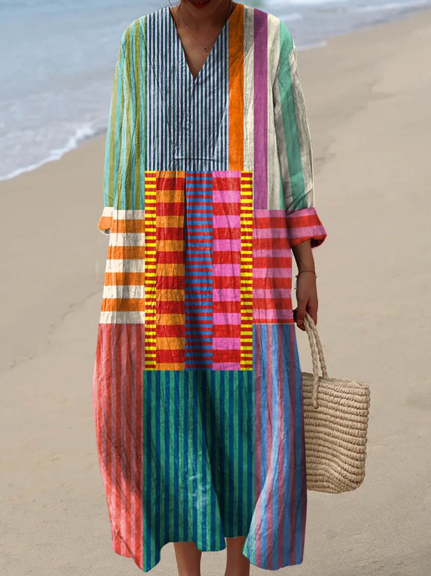 Rossa™ | Vintage Geometric Dress