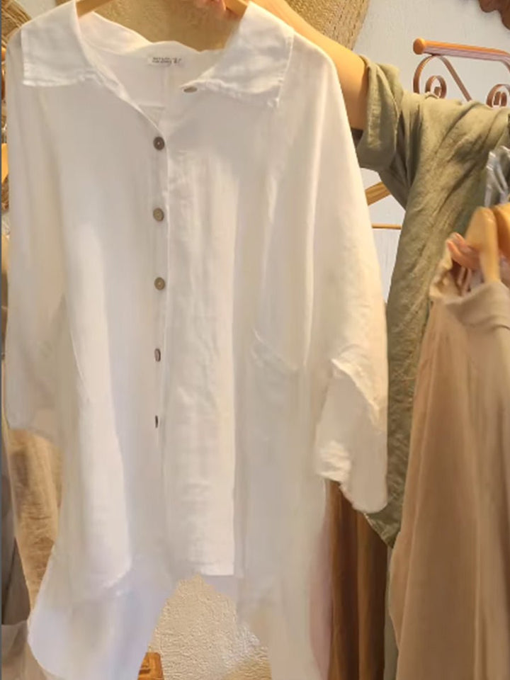 Lineth | Casual Buttoned Blouse