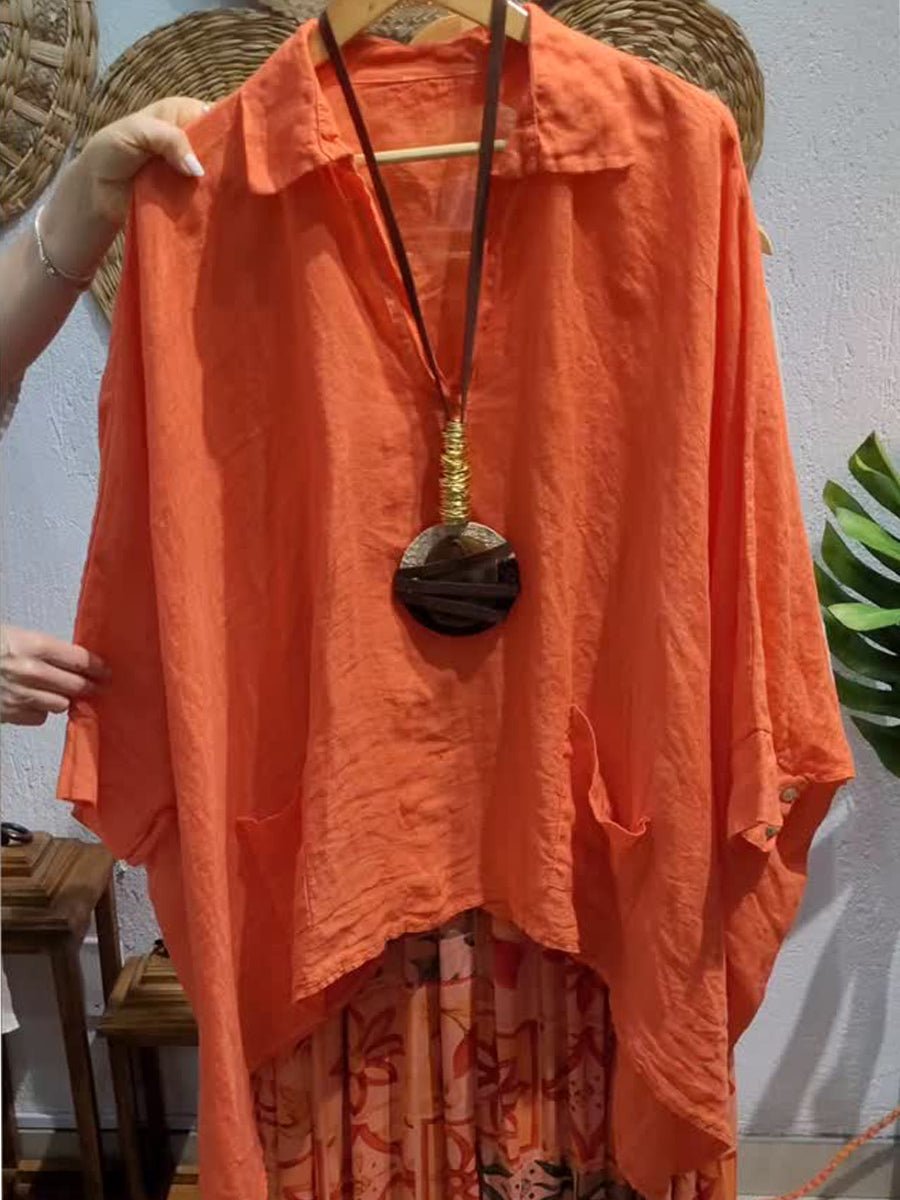 Lina | Breezy Collared Top