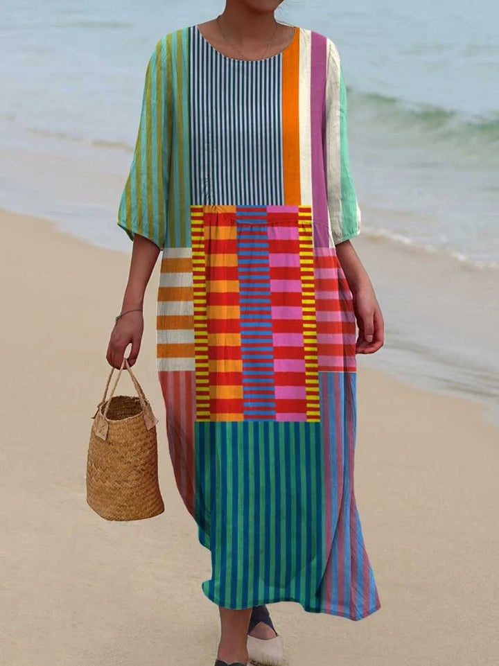 Rossa™ | Vintage Geometric Dress