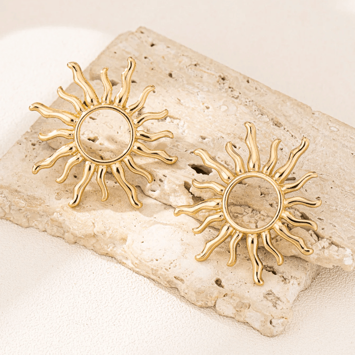 Lunara | Sun Stud Earrings