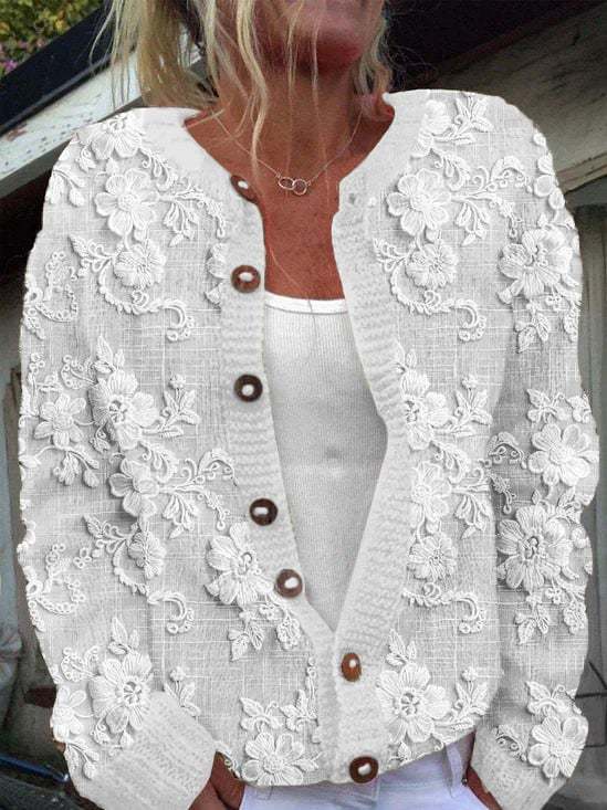 Lummi | Graceful Floral Cardigan