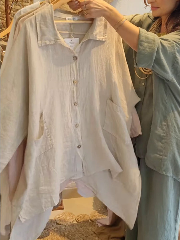 Lineth | Casual Buttoned Blouse