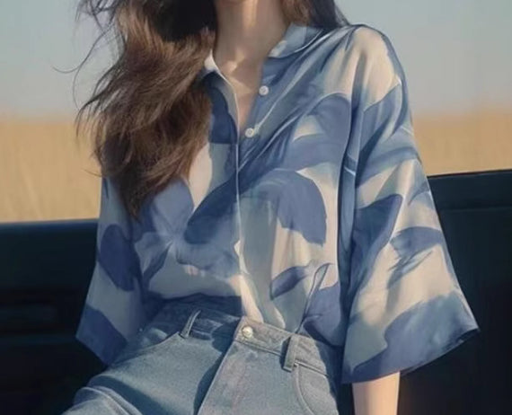 Rita | Relaxed Collar Blouse